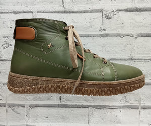 LYON - ZIP/LACE BOOT - GREEN