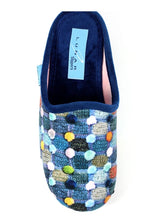 Load image into Gallery viewer, LUNAR - CRACKLE MULE SLIPPER - Blue Multi (NEW IN)