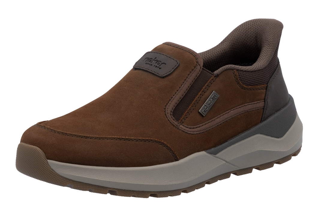 RIEKER - 06052-22 - ‘Ready to Go’ SLIP IN SHOE (Water Resistant ) - Brown (WIDE)