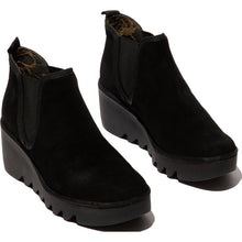 Load image into Gallery viewer, FLY London - BYNE349FLY - P501349019 - PULL ON WEDGE ANKLE BOOT - Black