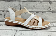 Load image into Gallery viewer, RIEKER - 65918-81 - SANDAL - Cream/Rose/White