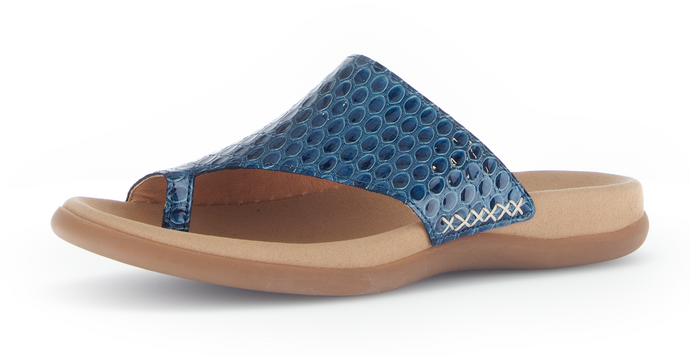 GABOR - 63.700.99 - LANZAROTE SLIP ON MULE - Blue Patent