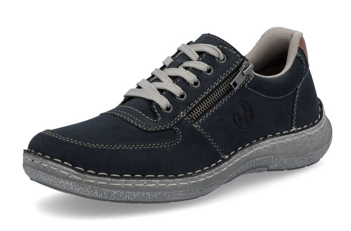 RIEKER - 03030-14 - LACE-UP/ZIP SHOE - Blue