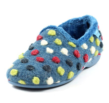 Load image into Gallery viewer, LUNAR - FELIX SLIPPER - Blue Multi Spot (NEW IN)