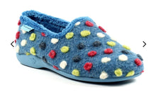 Load image into Gallery viewer, LUNAR - FELIX SLIPPER - Blue Multi Spot (NEW IN)