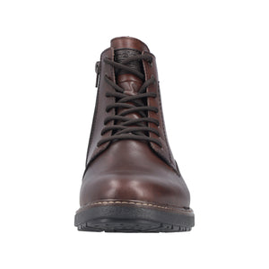 RIEKER - 33143-25 - LACE UP/ZIP BOOT (Water Resistant) - Brown