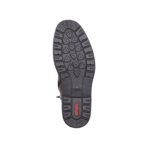 RIEKER - 33143-25 - LACE UP/ZIP BOOT (Water Resistant) - Brown