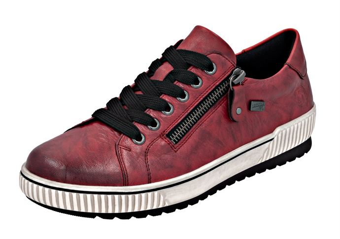 REMONTE - D0700-36 - ZIP/LACE TRAINER/SHOE - Water Resistant - Red
