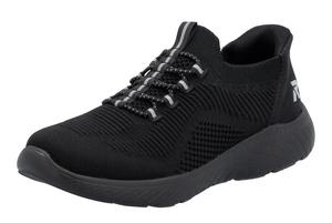 RIEKER - M5066-00 - SLIP ON Ready2Go VEGAN TRAINER - Black