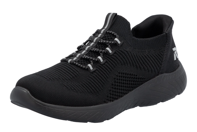 RIEKER - M5066-00 - SLIP ON Ready2Go VEGAN TRAINER - Black