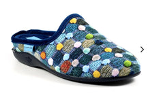 Load image into Gallery viewer, LUNAR - CRACKLE MULE SLIPPER - Blue Multi (NEW IN)