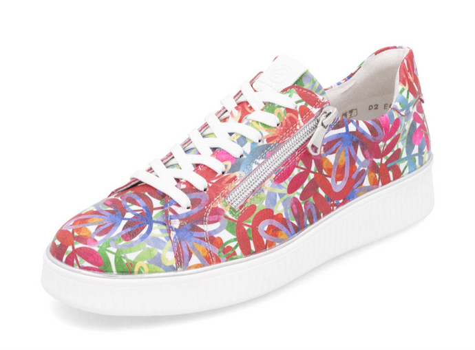 REMONTE - D2E02-90 - LACE UP/ZIP TRAINER - White Multi