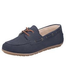 Load image into Gallery viewer, RIEKER - 43800-15 - LACE-UP MOCCASIN - Navy