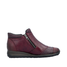 Load image into Gallery viewer, RIEKER - 44281-35 - ZIP ANKLE BOOT - Wine (Water Resistant) (NEW IN)