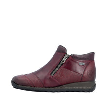 Load image into Gallery viewer, RIEKER - 44281-35 - ZIP ANKLE BOOT - Wine (Water Resistant) (NEW IN)