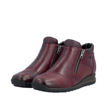 Load image into Gallery viewer, RIEKER - 44281-35 - ZIP ANKLE BOOT - Wine (Water Resistant) (NEW IN)