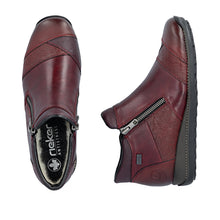 Load image into Gallery viewer, RIEKER - 44281-35 - ZIP ANKLE BOOT - Wine (Water Resistant) (NEW IN)