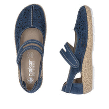Load image into Gallery viewer, RIEKER - 44872-14 - STRAP SANDAL/SHOE - Blue Jeans