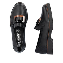 Load image into Gallery viewer, RIEKER - 45553-00 - LOAFER - Black   (NEW IN)