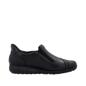 RIEKER - 47264-00 - ZIP SHOE (Water Resistant) - Black
