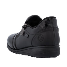 Load image into Gallery viewer, RIEKER - 47264-00 - ZIP SHOE (Water Resistant) - Black