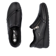 Load image into Gallery viewer, RIEKER - 47264-00 - ZIP SHOE (Water Resistant) - Black