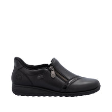 Load image into Gallery viewer, RIEKER - 47264-00 - ZIP SHOE (Water Resistant) - Black
