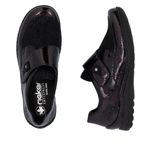 RIEKER - 48951-35 - STRAP SHOE - Burgundy