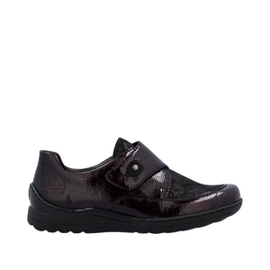 RIEKER - 48951-35 - STRAP SHOE - Burgundy