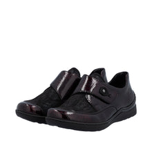 Load image into Gallery viewer, RIEKER - 48951-35 - STRAP SHOE - Bordeaux/Black (NEW IN)
