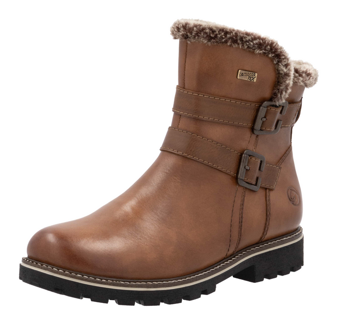 REMONTE - D8484-24 - ANKLE BOOT (Water Resistant) - Tan
