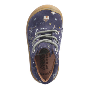 RICOSTA - 1200502/181 -  DOTS Lace up Boot - Blue multi