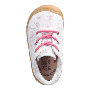 RICOSTA - 1200503/830 - DOTS Lace up Boot - Pink/White (WIDE)