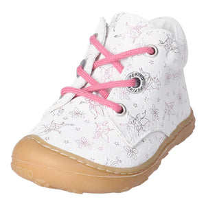 RICOSTA - 1200503/830 - DOTS Lace up Boot - Pink/White (WIDE)