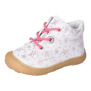 RICOSTA - 1200503/830 - DOTS Lace up Boot - Pink/White (WIDE)