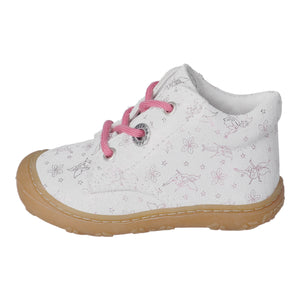 RICOSTA - 1200503/830 - DOTS Lace up Boot - Pink/White (WIDE)