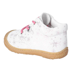 RICOSTA - 1200503/830 - DOTS Lace up Boot - Pink/White (WIDE)