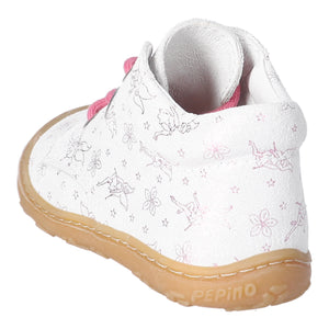 RICOSTA - 1200503/830 - DOTS Lace up Boot - Pink/White (WIDE)
