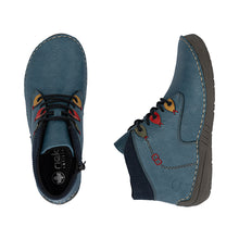 Load image into Gallery viewer, RIEKER - 52544-14 -  LACE UP/ZIP BOOT - Blue multi