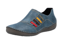 Load image into Gallery viewer, RIEKER - 52560-14 - SLIP ON SHOE - Blue Multi (NEW IN)