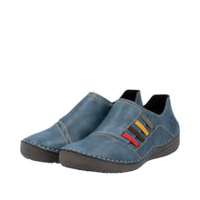 Load image into Gallery viewer, RIEKER - 52560-14 - SLIP ON SHOE - Blue Multi (NEW IN)
