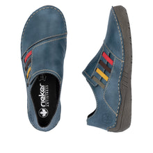 Load image into Gallery viewer, RIEKER - 52560-14 - SLIP ON SHOE - Blue Multi (NEW IN)