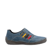 Load image into Gallery viewer, RIEKER - 52560-14 - SLIP ON SHOE - Blue Multi (NEW IN)