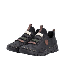 Load image into Gallery viewer, RIEKER - L57550-00 - SLIP ON SHOE/TRAINER - Black Multi (NEW IN)
