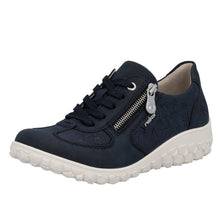 Load image into Gallery viewer, RIEKER - 59501-14 - LACE UP/ZIP - Navy (Wide)