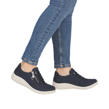 Load image into Gallery viewer, RIEKER - 59501-14 - LACE UP/ZIP - Navy (Wide)