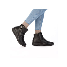 Load image into Gallery viewer, RIEKER - 59585-01 - ZIP ANKLE BOOT - Black