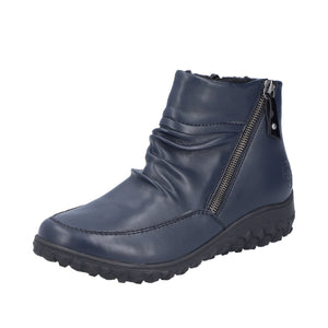 RIEKER - 59585-14 - ZIP ANKLE BOOT - Navy Blue