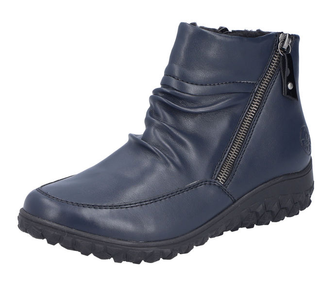 RIEKER - 59585-14 - ZIP ANKLE BOOT - Navy Blue