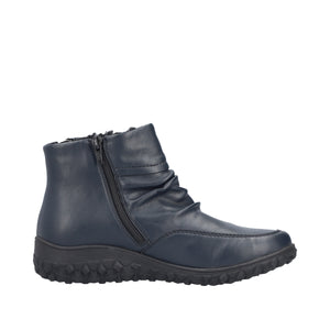 RIEKER - 59585-14 - ZIP ANKLE BOOT - Navy Blue